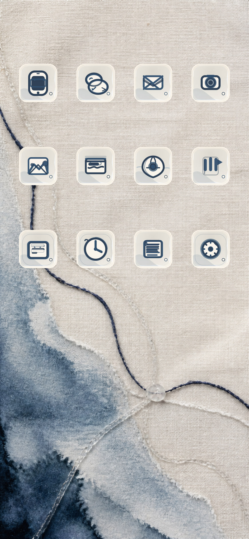Linen Current iPhone theme preview