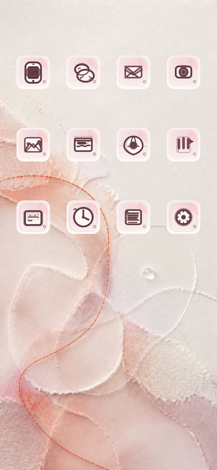 Petal Static iPhone theme preview