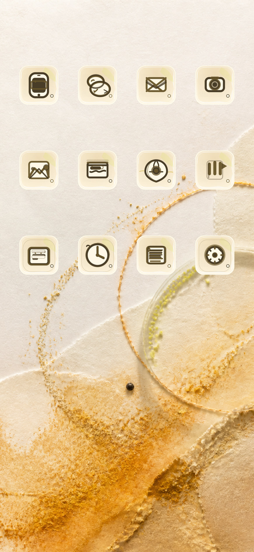 Pollen Orbit iPhone theme preview