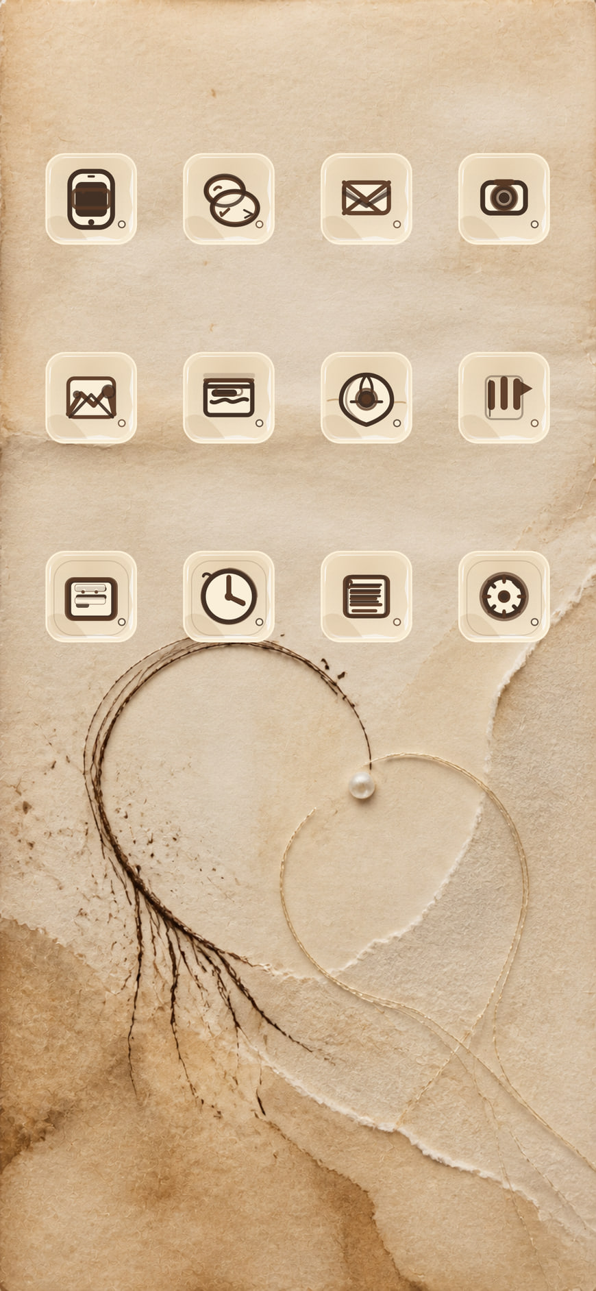 Root Letter iPhone theme preview