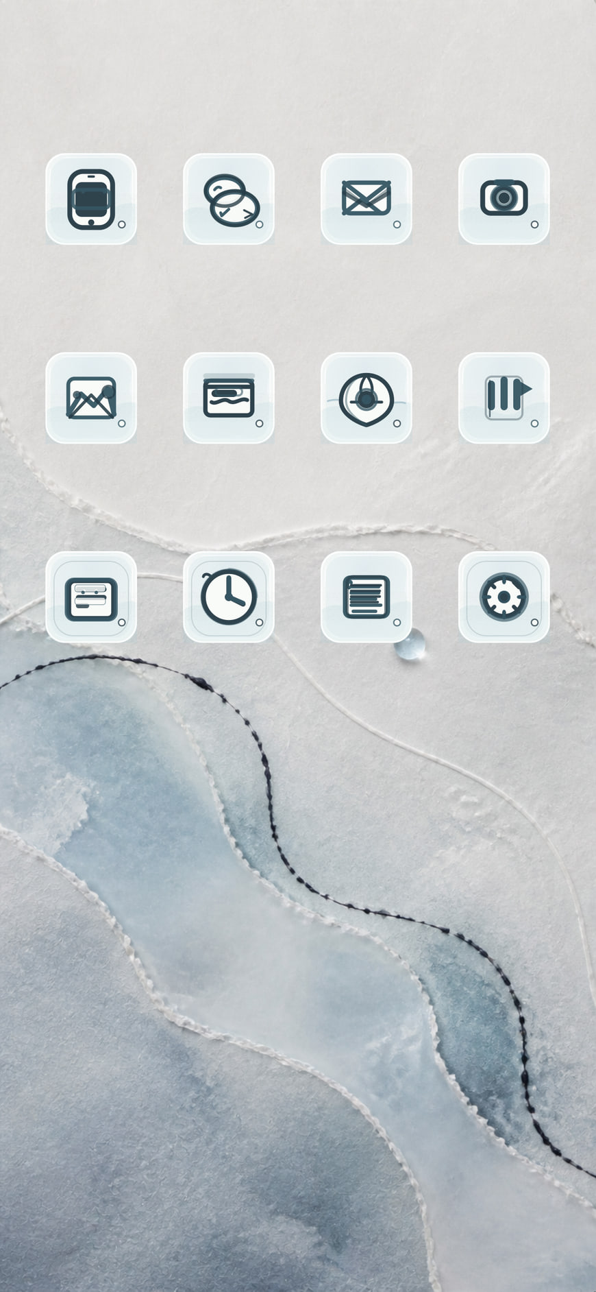 Waxed Tide iPhone theme preview